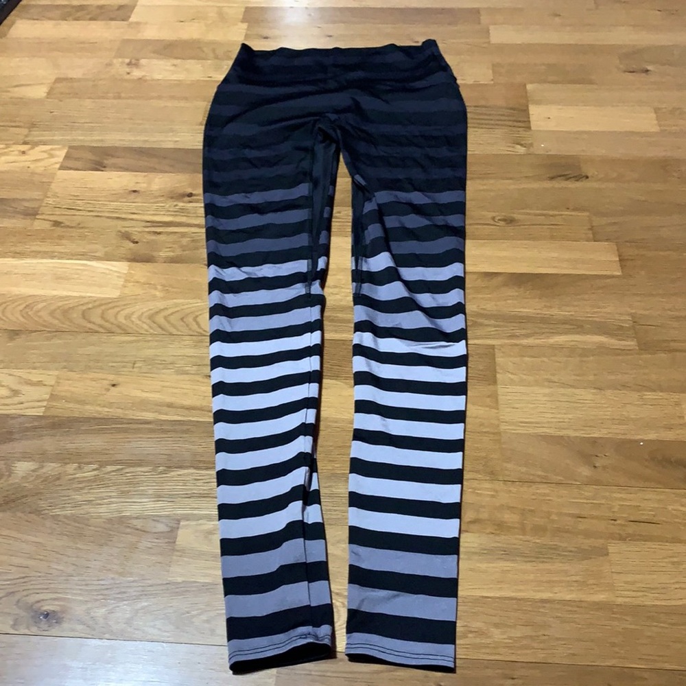 KDeer yoga legging black and grey stripe